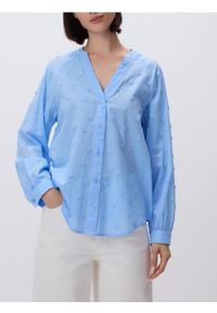 Reserved - Koszula z aplikacjami - jasnoniebieski. Kolor: niebieski. Materiał: bawełna. Wzór: aplikacja #1