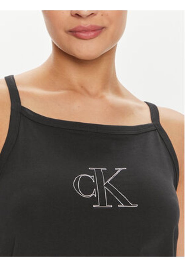 Calvin Klein Jeans Sukienka letnia J20J223528 Czarny Regular Fit. Kolor: czarny. Materiał: bawełna. Sezon: lato
