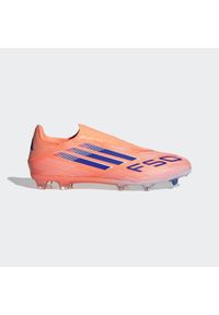 Adidas - Buty piłkarskie ADIDAS F50 League Laceless FG/MG. Materiał: syntetyk. Szerokość cholewki: normalna. Wzór: nadruk. Sport: piłka nożna