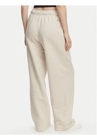 TOMMY HILFIGER - Tommy Hilfiger Spodnie dresowe Logo Exaggerated Seam WW0WW50783 Kremowy Relaxed Fit. Kolor: kremowy. Materiał: bawełna #3