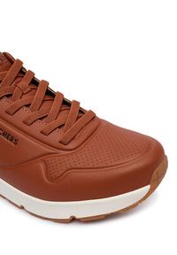 skechers - Skechers Sneakersy UNO - Tailored Air 183007/COG Brązowy. Kolor: brązowy. Materiał: skóra #5