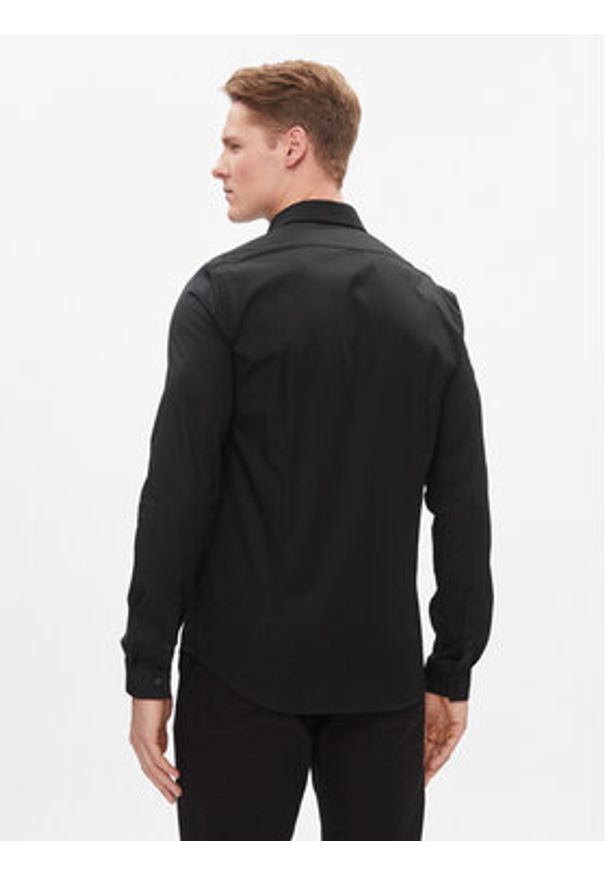Calvin Klein Koszula K10K112743 Czarny Extra Slim Fit. Kolor: czarny. Materiał: bawełna