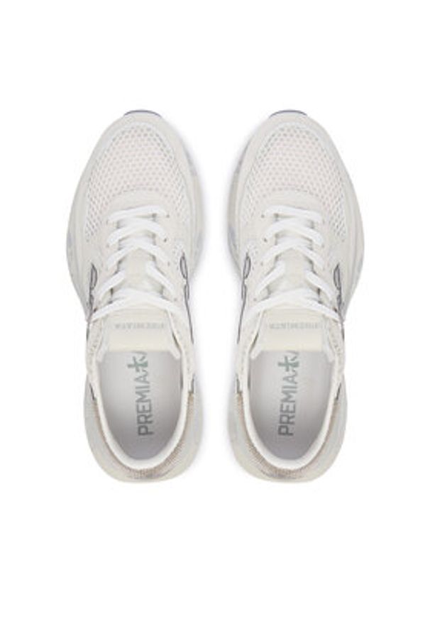 Premiata Sneakersy Lauryn Var 8186 Biały. Kolor: biały. Materiał: skóra, zamsz