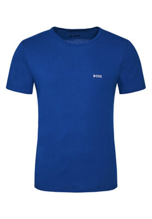 BOSS Komplet t-shirtów TShirtRN 3P Classic 50532468 Niebieski Regular Fit. Kolor: niebieski. Materiał: bawełna