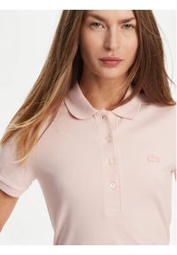 Lacoste Polo PF5462 Różowy Slim Fit. Typ kołnierza: polo. Kolor: różowy. Materiał: bawełna #3