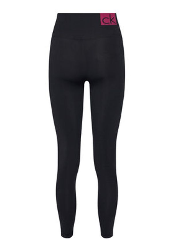 Calvin Klein Legginsy 701233681 Czarny Slim Fit. Kolor: czarny. Materiał: syntetyk