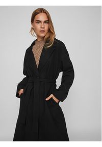 Vila Płaszcz przejściowy 14084347 Czarny Regular Fit. Kolor: czarny. Materiał: syntetyk #4