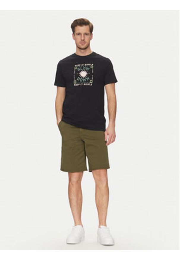Blend T-Shirt 20718311 Czarny Regular Fit. Kolor: czarny. Materiał: bawełna