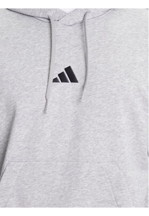 Adidas - adidas Bluza Essentials 3-Stripes JD1871 Szary Regular Fit. Kolor: szary. Materiał: bawełna