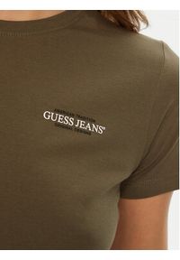 Guess T-Shirt W4YI02 J1314 Zielony Regular Fit. Kolor: zielony. Materiał: bawełna #4