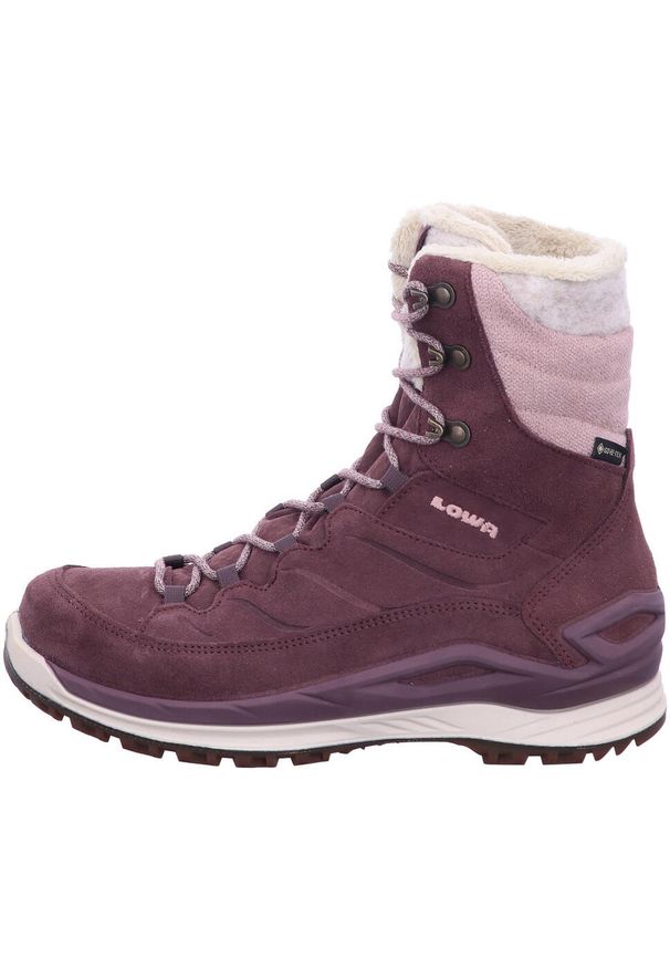 Buty trekkingowe damskie Lowa 4204175103. Wysokość cholewki: za kostkę. Kolor: czerwony, wielokolorowy. Materiał: materiał, tkanina. Szerokość cholewki: normalna