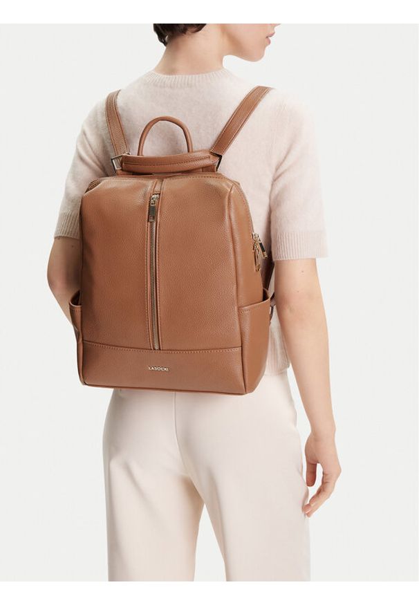 Lasocki Plecak C-LSK-L-011-08 Brązowy. Kolor: brązowy. Materiał: materiał
