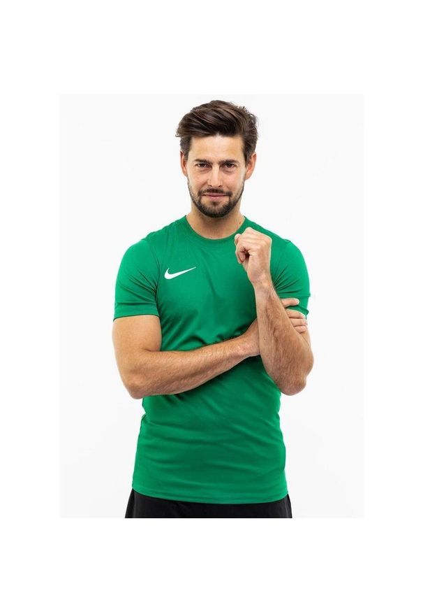 Koszulka treningowa męska Nike Park Vii. Kolor: zielony. Długość rękawa: krótki rękaw. Długość: krótkie. Sport: piłka nożna