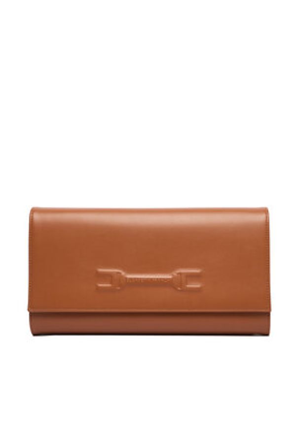 Elisabetta Franchi Torebka BS-99A-61E2-V350 Brązowy. Kolor: brązowy. Materiał: skórzane