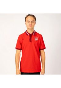 ARSENAL - Polo męskie Arsenal. Typ kołnierza: polo. Kolor: czerwony. Sport: piłka nożna #1