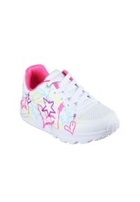 skechers - Buty na co dzień młodzieżowe SKECHERS UNO LITE. Okazja: na co dzień. Kolor: biały. Wzór: aplikacja