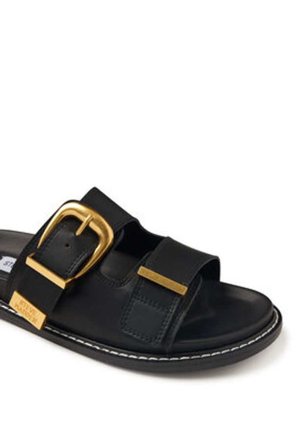 Steve Madden Klapki Arch-P 11005130 Czarny. Kolor: czarny. Materiał: skóra