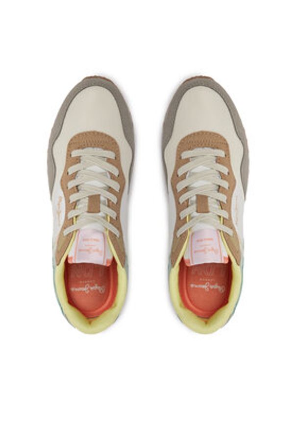 Pepe Jeans Sneakersy London Urban W PLS40005 Szary. Kolor: szary. Materiał: skóra
