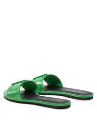 Calvin Klein Jeans Klapki Flat Sandal Slide Mg Met YW0YW01348 Zielony. Kolor: zielony #6