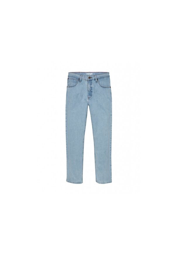 Wrangler - WRANGLER STRAIGHT MĘSKIE SPODNIE JEANSOWE JEANSY BLEACH W10TM6X9E 112126013