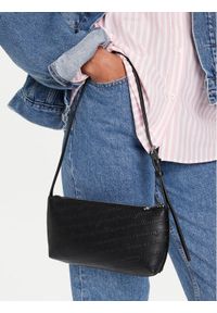 Tommy Jeans Torebka Tjw Must Aop Shoulder Bag AW0AW17867 Czarny. Kolor: czarny. Materiał: skórzane #1