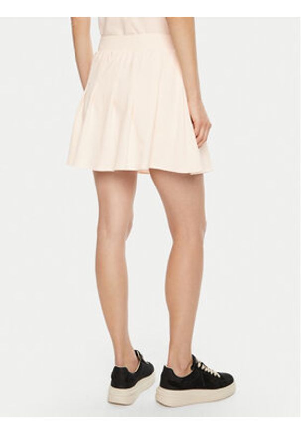 Guess Spódnica mini V5RD00 KCOK1 Biały Regular Fit. Kolor: biały. Materiał: bawełna