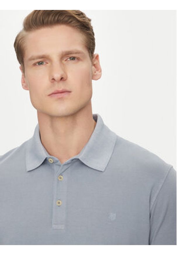 Jack & Jones - Jack&Jones Polo William 12257315 Błękitny Regular Fit. Typ kołnierza: polo. Kolor: niebieski. Materiał: bawełna