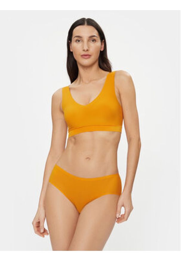 Chantelle Biustonosz top Soft Stretch C16A10 Żółty. Kolor: żółty. Materiał: syntetyk
