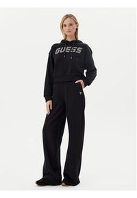 Guess Spodnie dresowe V5GB07 KCRP0 Czarny Regular Fit. Kolor: czarny. Materiał: bawełna