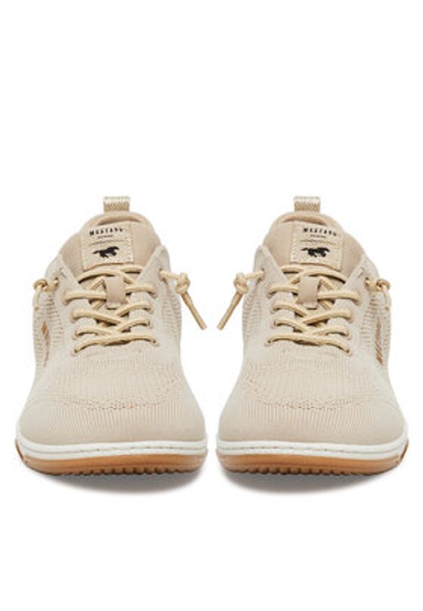 Mustang Sneakersy 1488-303 Beżowy. Kolor: beżowy. Materiał: materiał