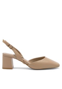 Gino Rossi - GINO ROSSI Czółenka TEODORA-VII97-39 Beżowy. Kolor: beżowy. Materiał: skóra #1