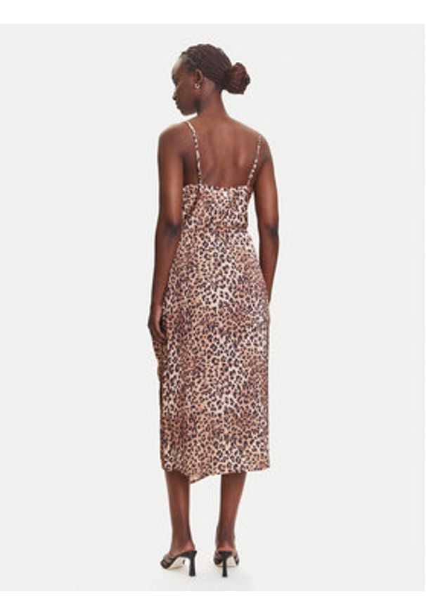 Fracomina Sukienka koktajlowa FJ23SD3007W470N4 Brązowy Regular Fit. Kolor: brązowy. Materiał: syntetyk. Styl: wizytowy