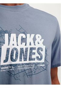 Jack & Jones - Jack&Jones T-Shirt Map 12257908 Niebieski Regular Fit. Kolor: niebieski. Materiał: bawełna #8