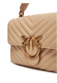 Pinko - PINKO Torebka Love Lady Puff Mini Cl AI PE 25 PLTT 100044 A0GK Beżowy. Kolor: beżowy. Materiał: skórzane #4