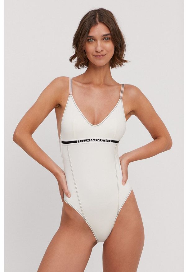 Stella McCartney Lingerie - Strój kąpielowy. Kolor: beżowy. Materiał: dzianina