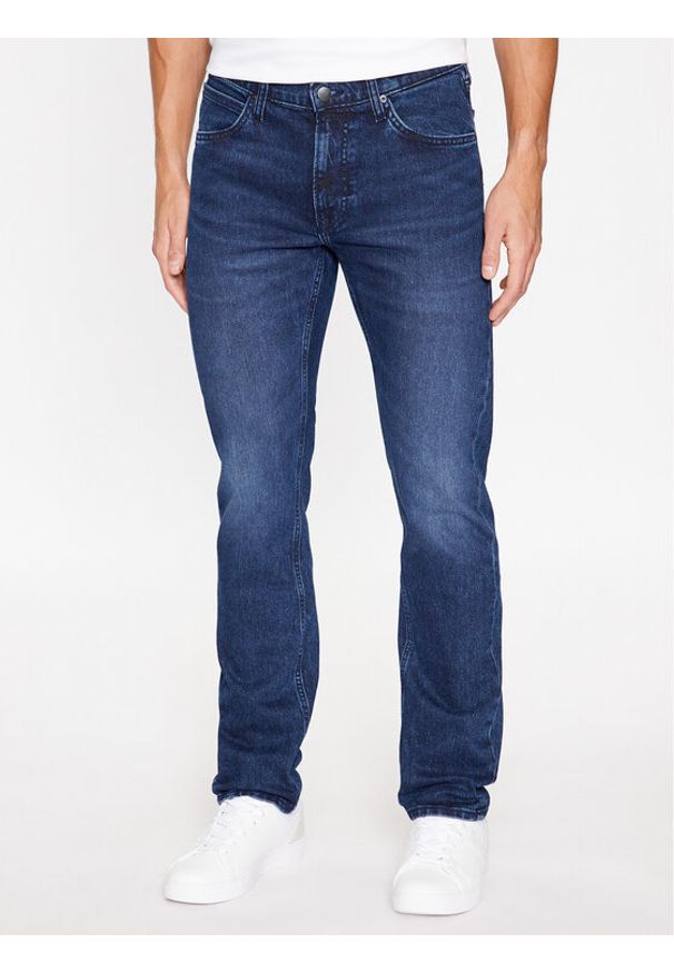 Lee Jeansy 112342268 Niebieski Regular Fit. Kolor: niebieski