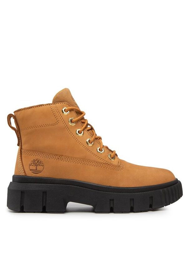 Timberland Trzewiki Greyfield Leather Boot TB0A5RP4231 Brązowy. Kolor: brązowy. Materiał: nubuk, skóra