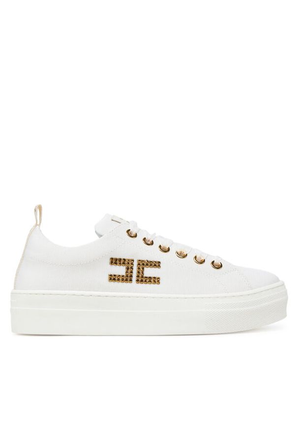 Elisabetta Franchi Sneakersy F4-A9E-0241 M Biały. Kolor: biały. Materiał: materiał