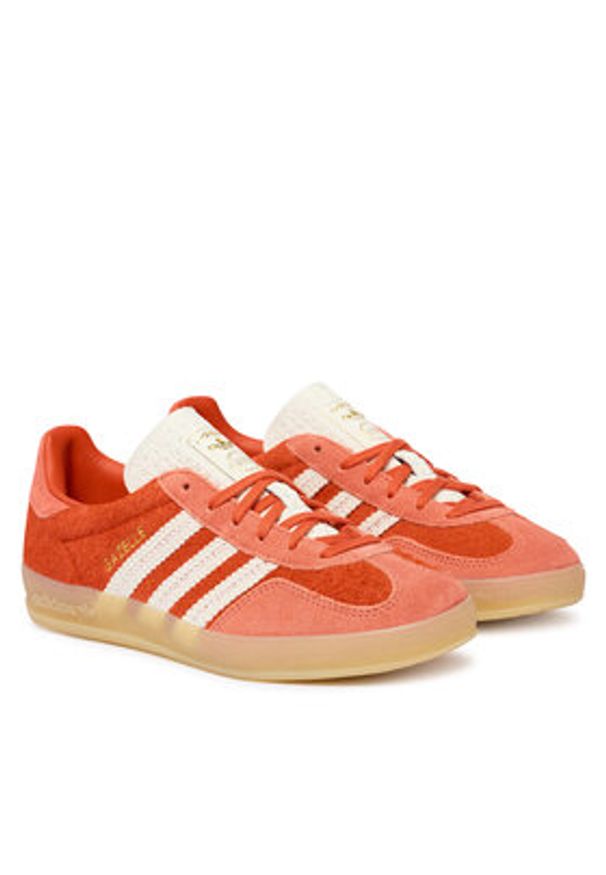 Adidas - adidas Sneakersy Gazelle Indoor KI7169 Pomarańczowy. Kolor: pomarańczowy. Materiał: skóra, zamsz. Model: Adidas Gazelle