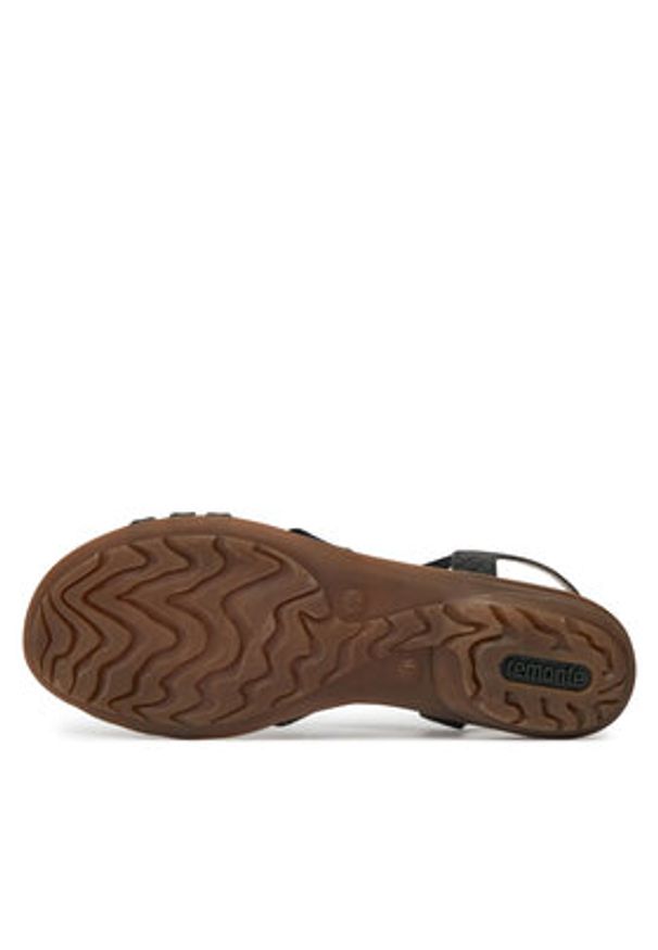 Remonte Sandały R3605-45 Czarny. Kolor: czarny. Materiał: materiał