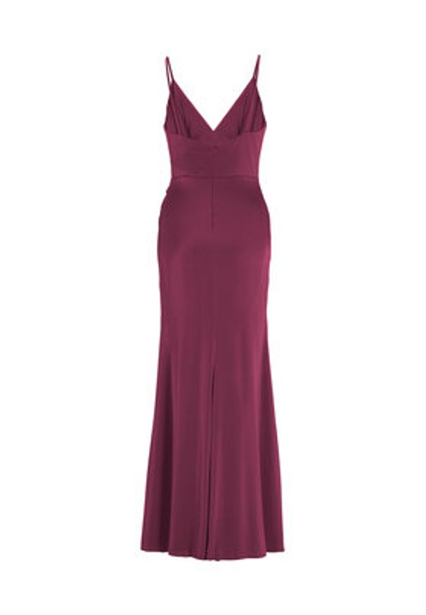 Hey Kyla Sukienka wieczorowa 5AI075HK Bordowy Slim Fit. Kolor: czerwony. Materiał: syntetyk. Styl: wizytowy