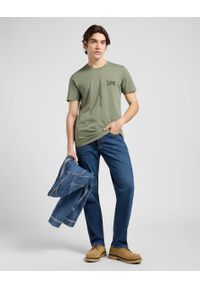 Lee - MESKA KOSZULKA LEE MEDIUM WOBBLY LEE TEE OLIVE STONE 112370505 #5