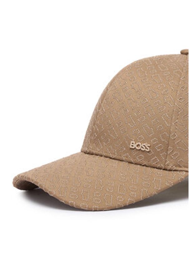 BOSS Czapka z daszkiem Ari 50566243 Beżowy ciemny. Kolor: beżowy. Materiał: poliester