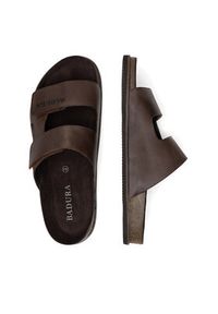 Badura Klapki ACTIVE-44 MI08 Brązowy. Kolor: brązowy. Materiał: nubuk, skóra #6