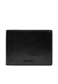 Calvin Klein Duży Portfel Męski Ck Refined Trifold 10cc W/Coin K50K512699 Czarny. Kolor: czarny. Materiał: skóra