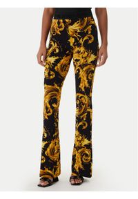 Versace Jeans Couture Legginsy 80HAC107 JS533 Czarny Flare Fit. Kolor: czarny. Materiał: wiskoza #1