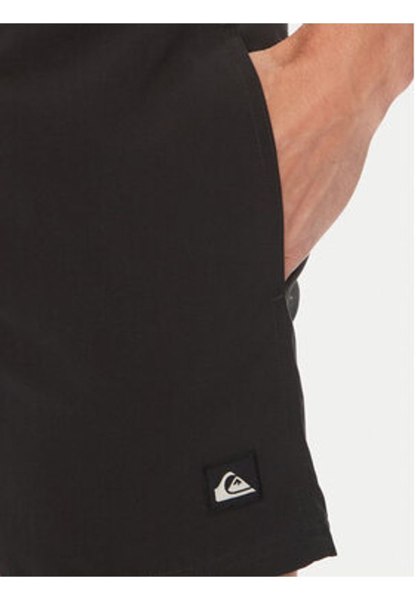 Quiksilver Szorty kąpielowe Everyday Solid Volley EQYJV04120 Czarny Regular Fit. Kolor: czarny. Materiał: syntetyk