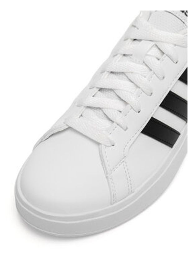 Adidas - adidas Sneakersy GRAND COURT BASE 2.0 GW9261 Biały. Kolor: biały. Materiał: skóra