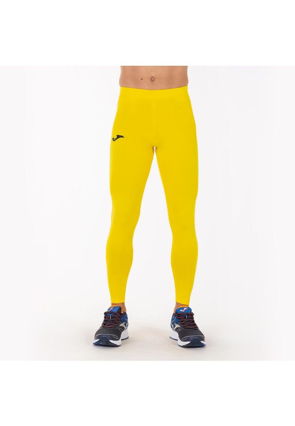 Legginsy do biegania długie męskie Joma Brama academy. Kolor: żółty