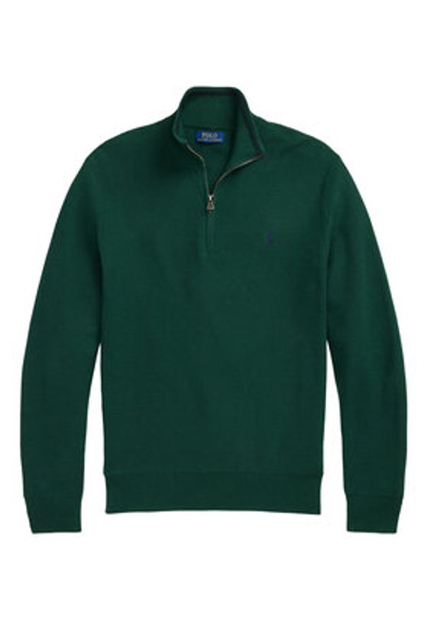 Polo Ralph Lauren Sweter 710932304526 Zielony Regular Fit. Typ kołnierza: polo. Kolor: zielony. Materiał: bawełna